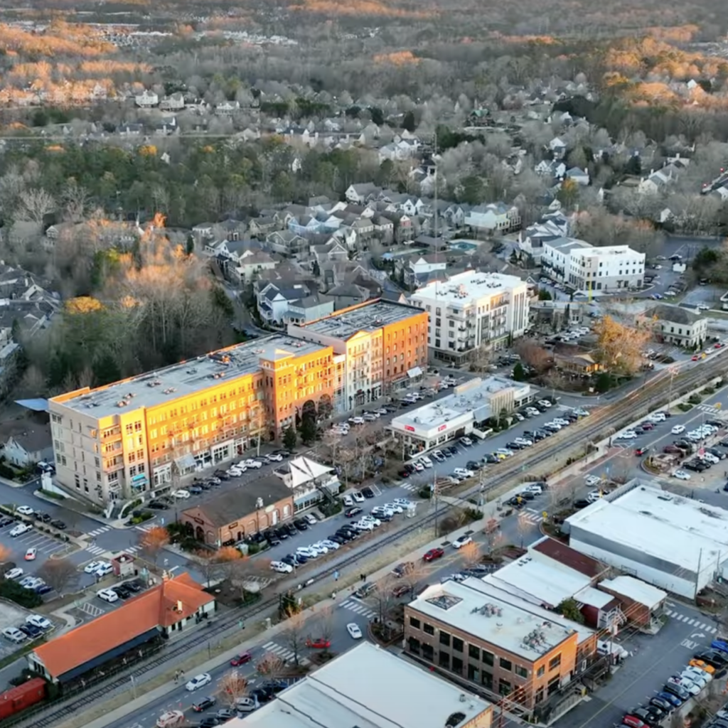 Woodstock aerial view 