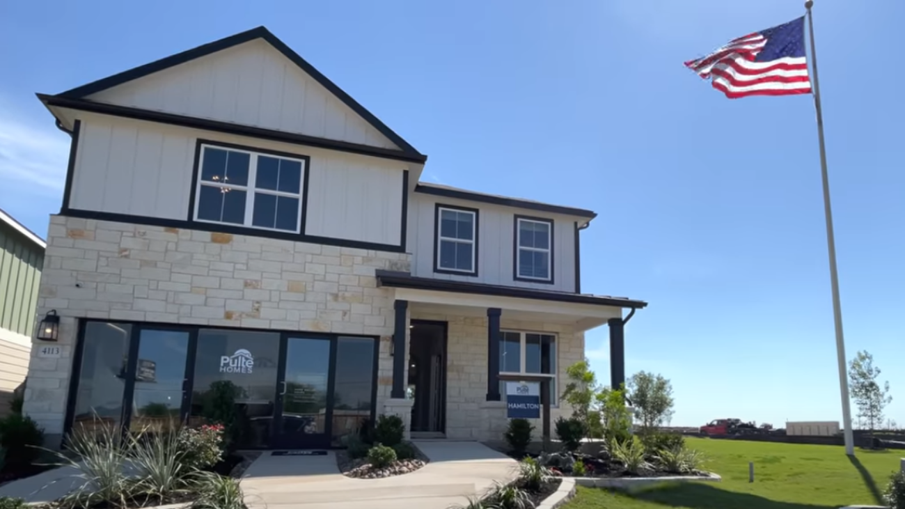 House for sale on a sunny day in Texas USA