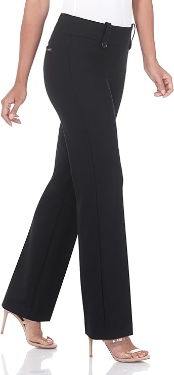 Rekucci Women's Smart Desk to Dinner Stretch Bootcut Pant w/Tummy Control