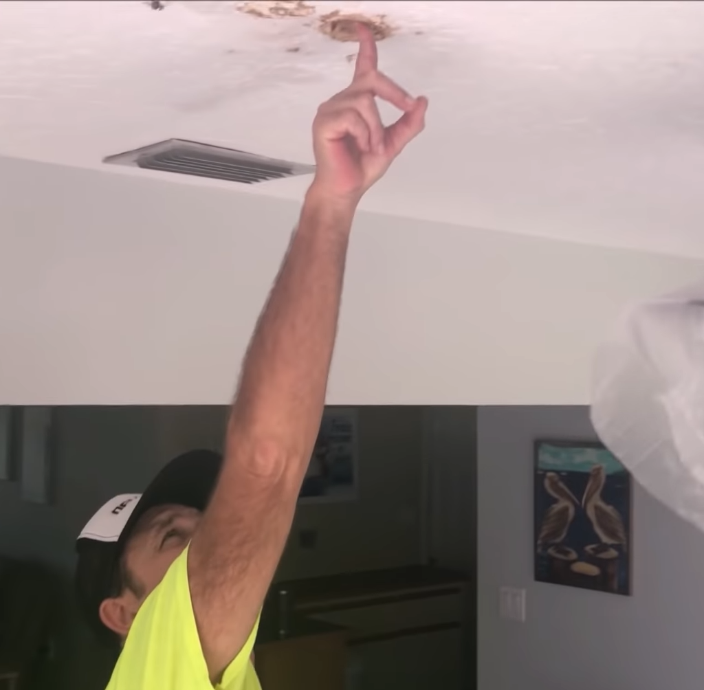 Identifying water damage on your ceiling