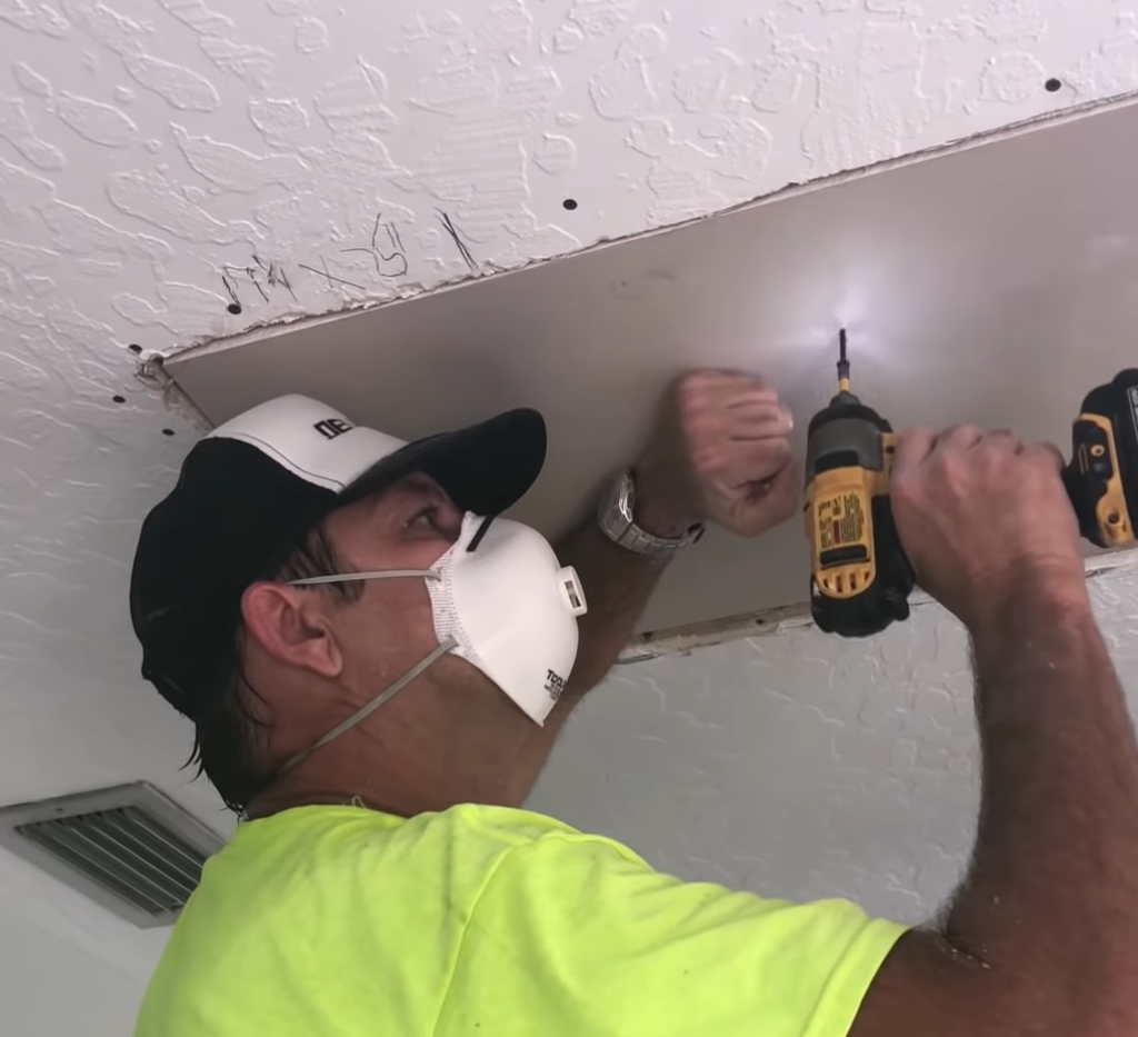 Drilling into drywall