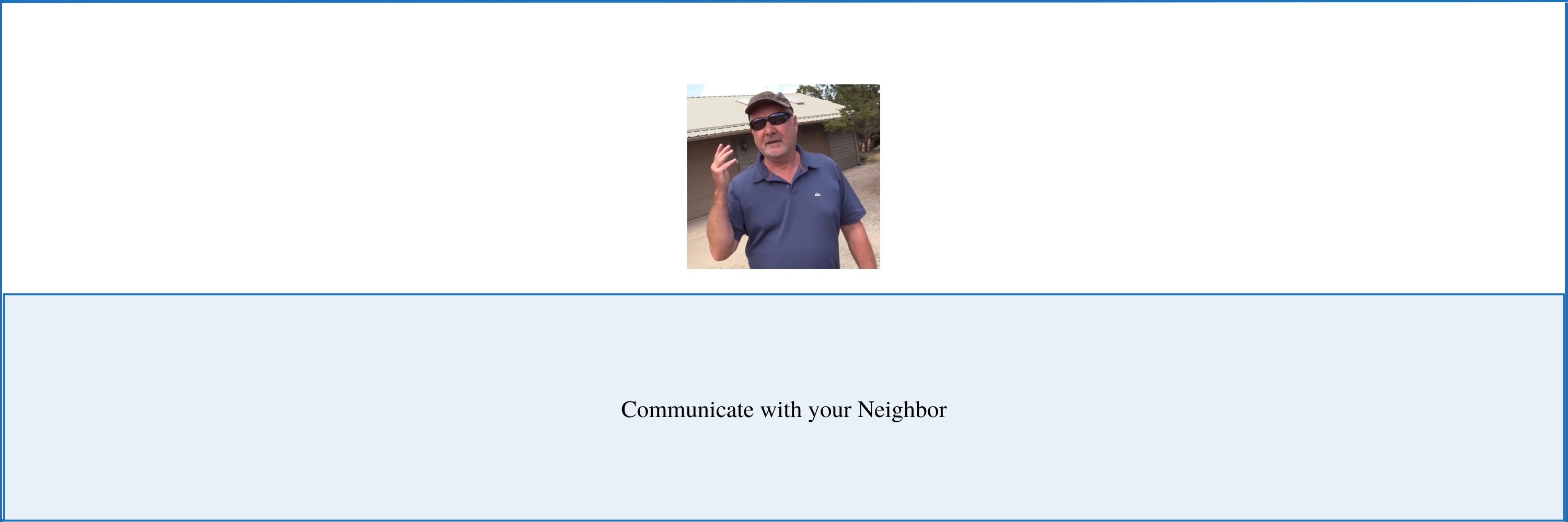 neighbor arguing