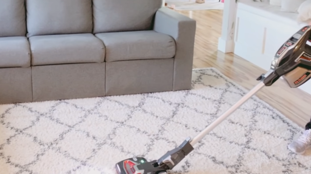 hoover on a rug