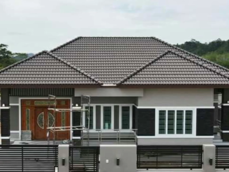House with Brown Roof