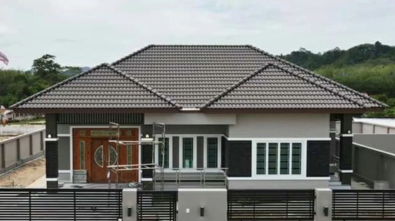 House with Brown Roof