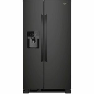 Black whirlpool refrigerator