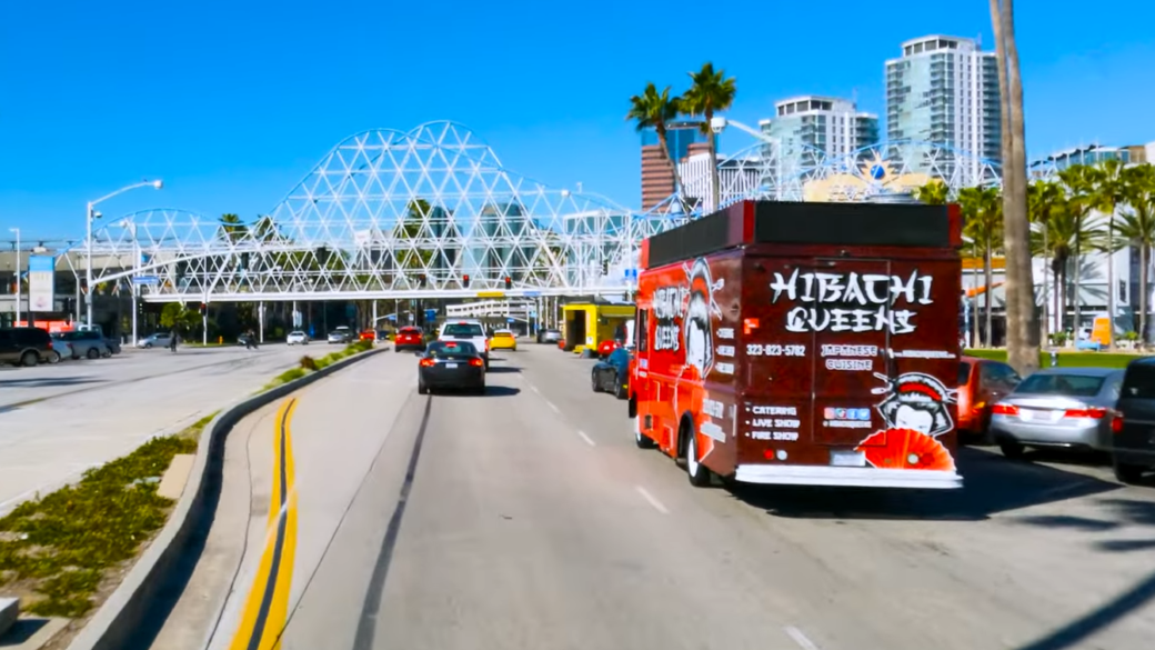 Drive through long beach California