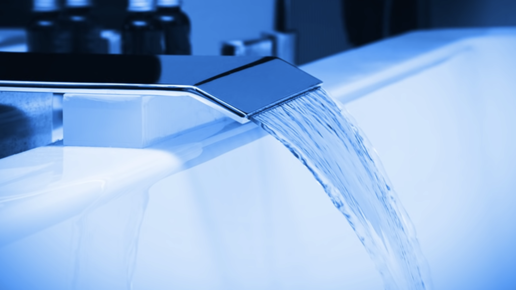 water coming out of tap