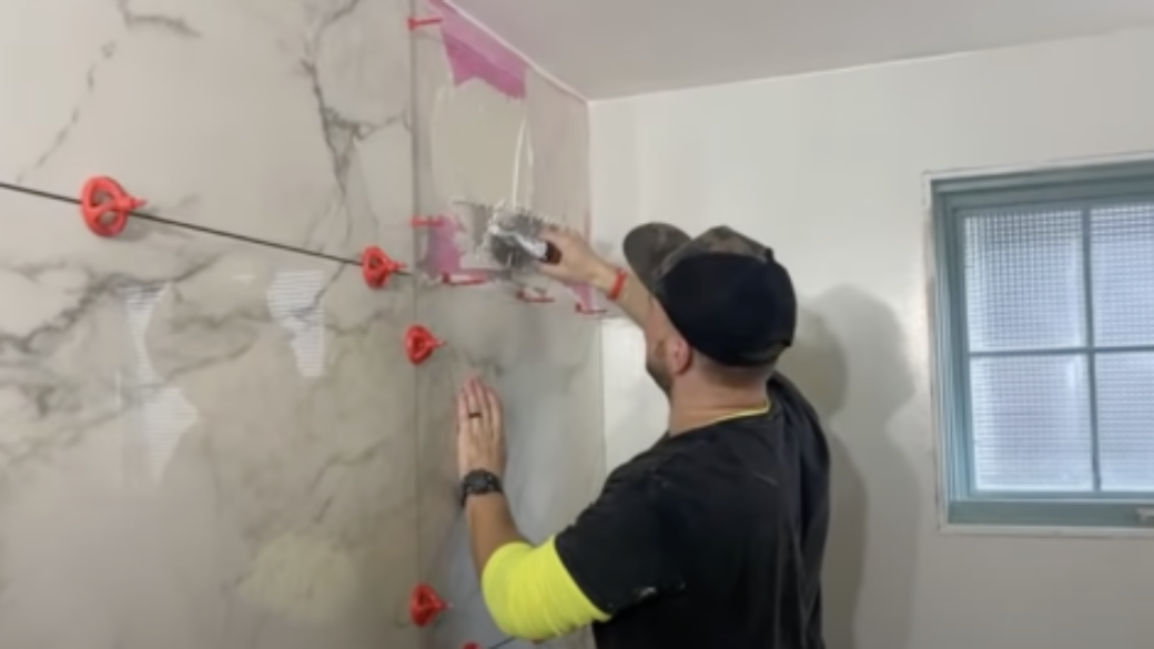 tile on drywall application