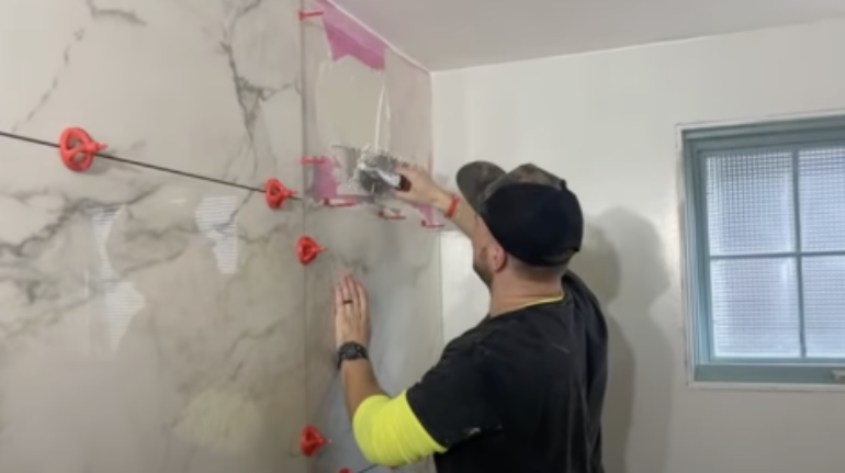 tile on drywall application