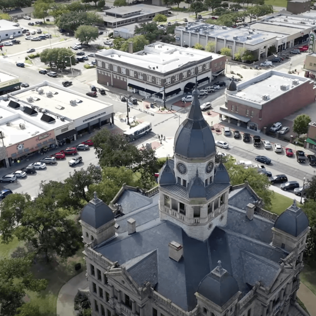 Denton Texas city view 