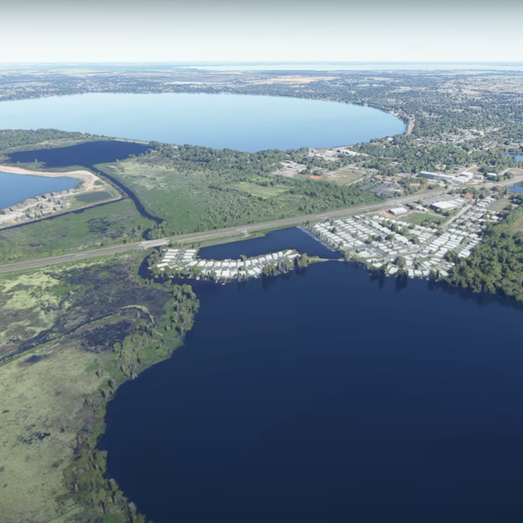 Flying over Clermont Florida 