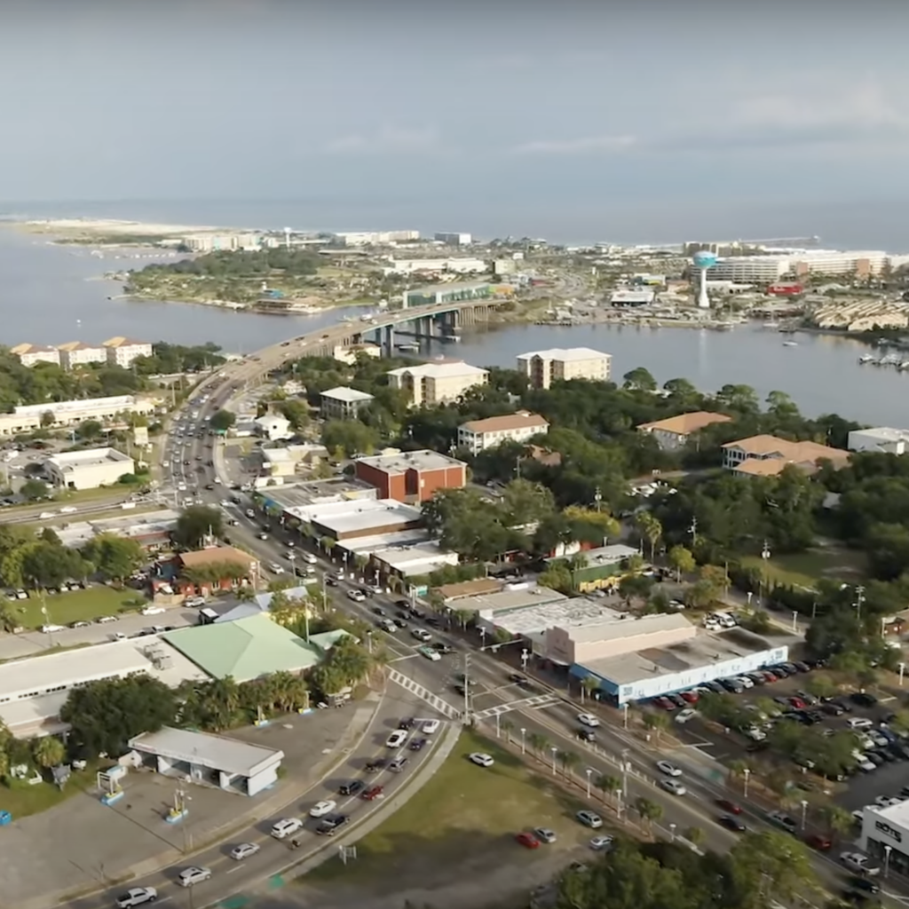 Fort Walton Beach view in Florida