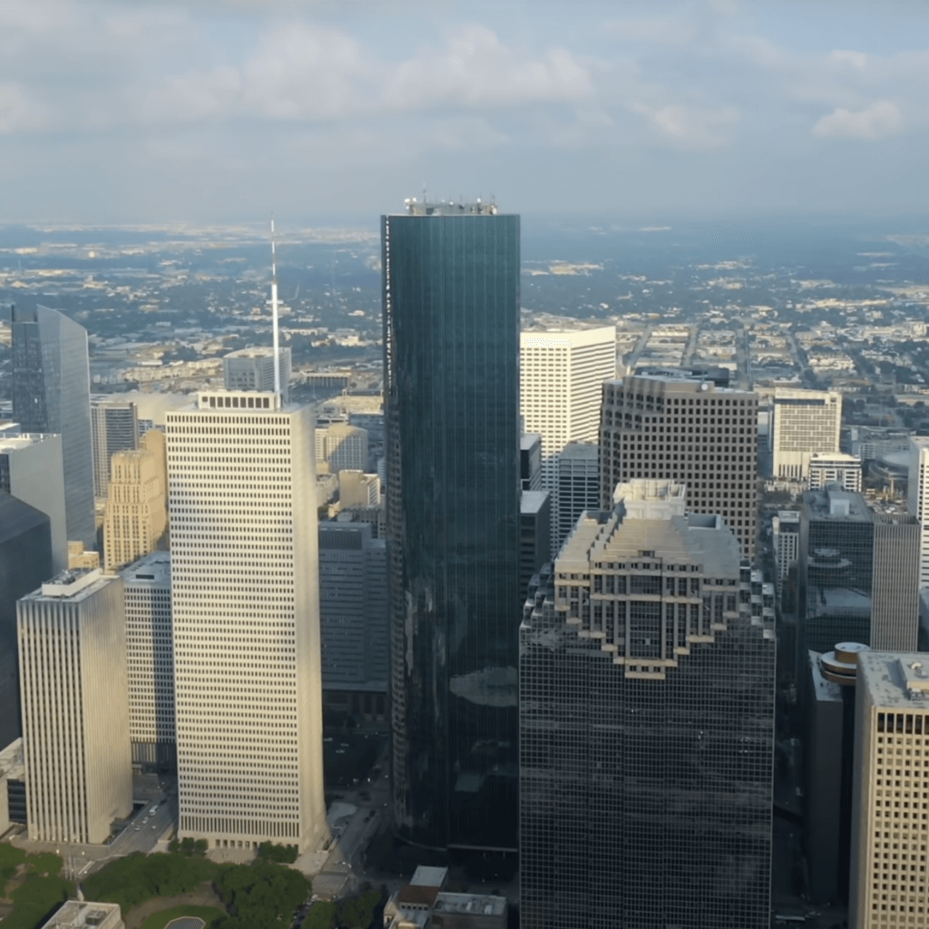 Houston downtown view