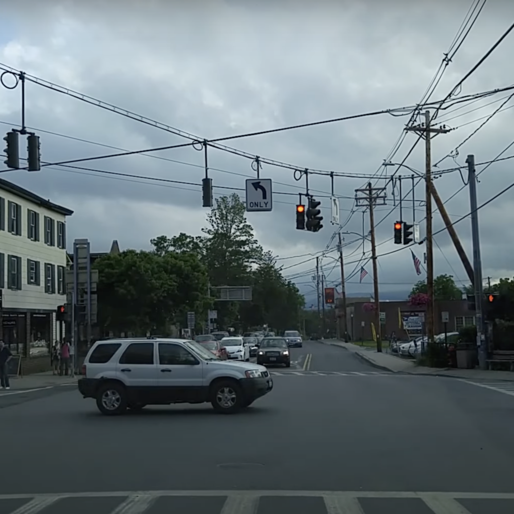 Driving by New Paltz, New York