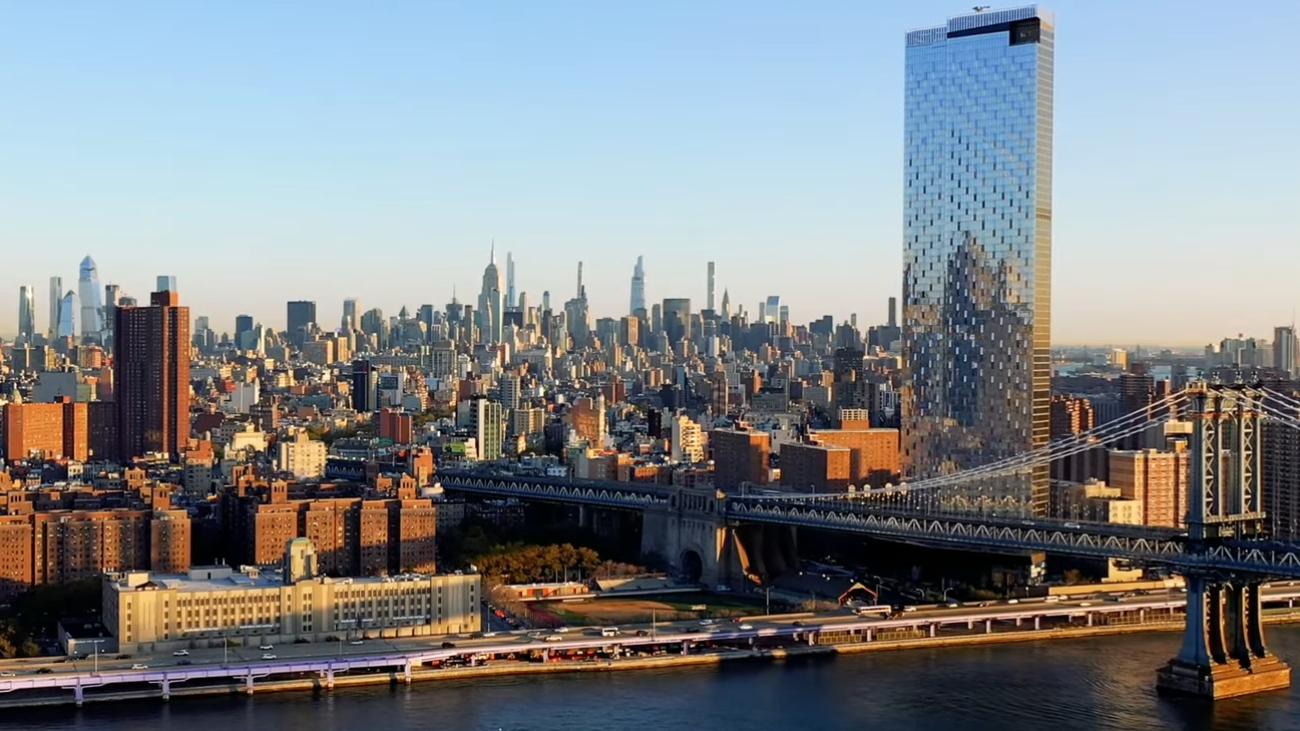 New York from drone footage