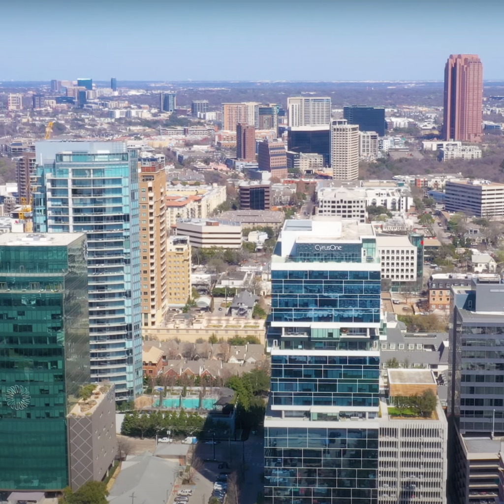 Odessa Texas aerial city view