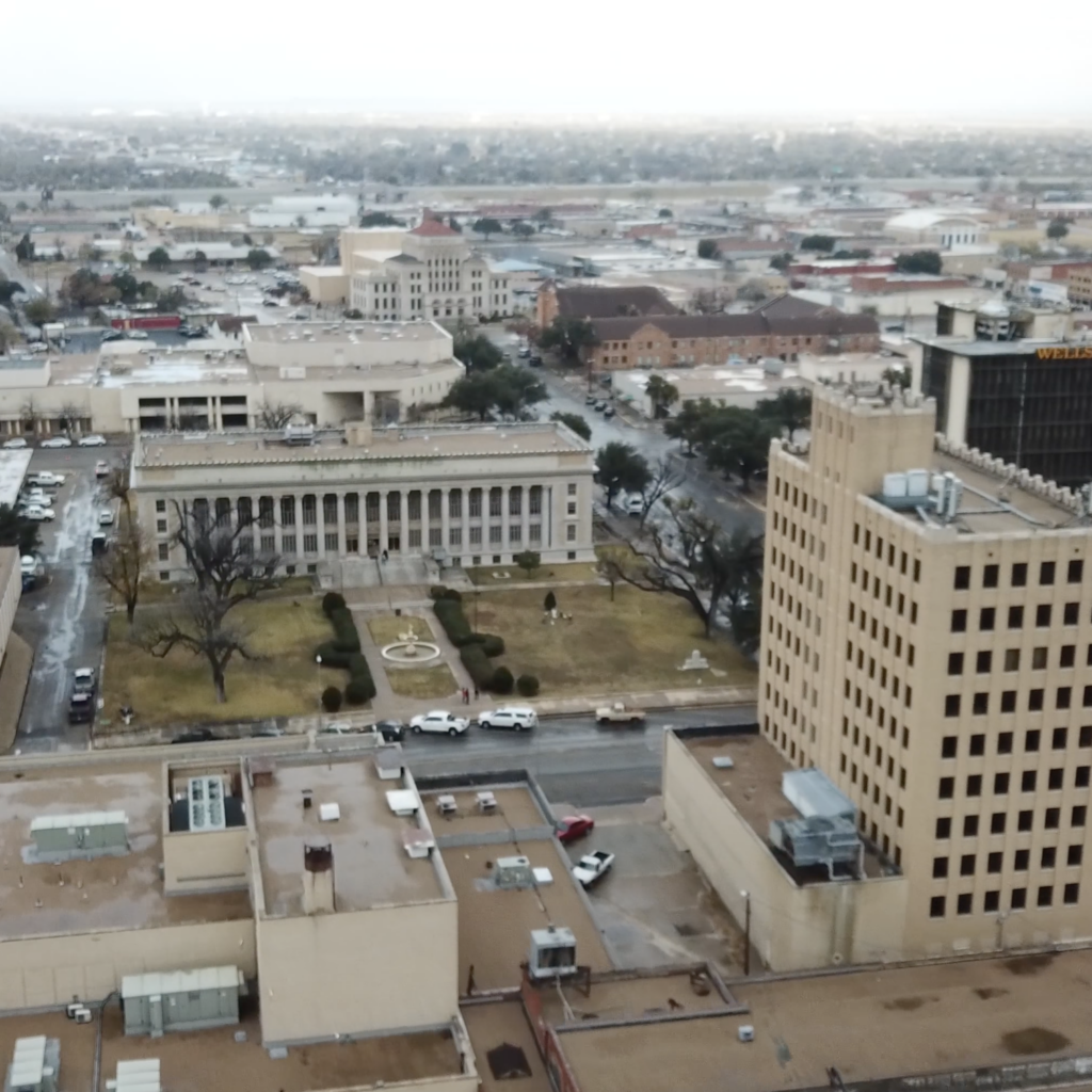 San Angelo Texas aerial city view