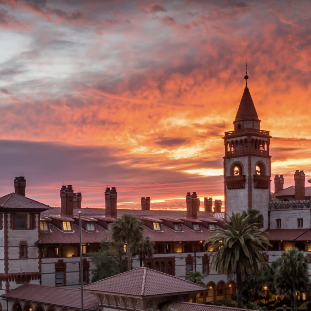 St Augustine Florida view from above 