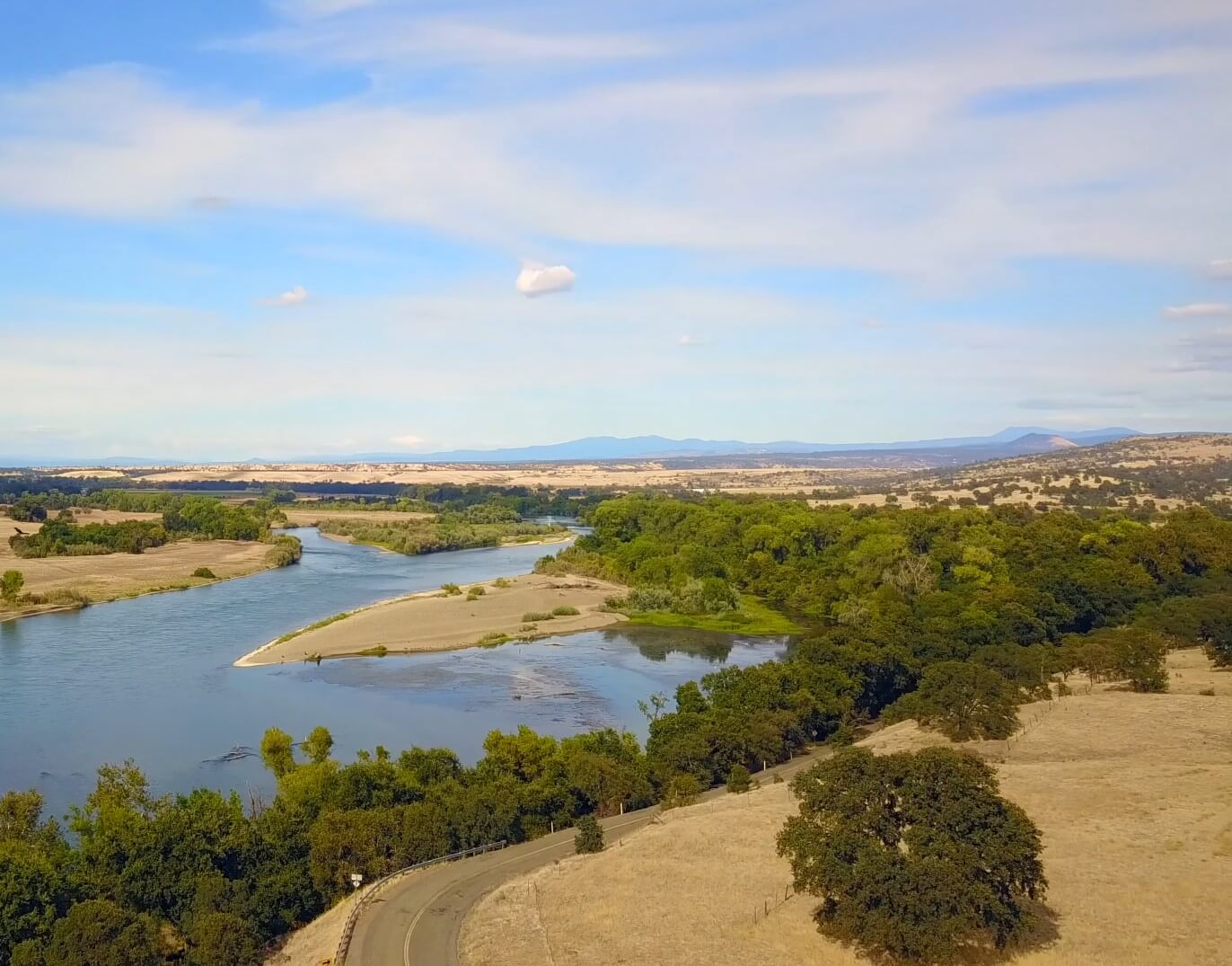 Drone footage of Tehama County