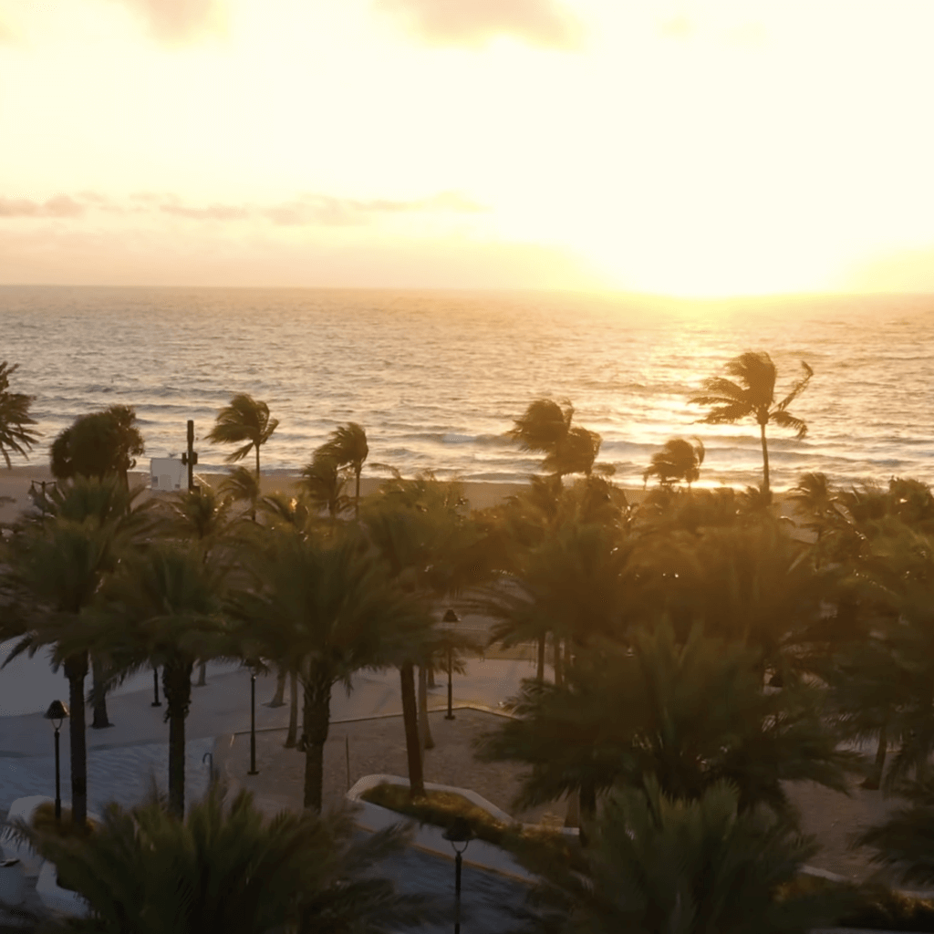 Fort Lauderdale sunset view 