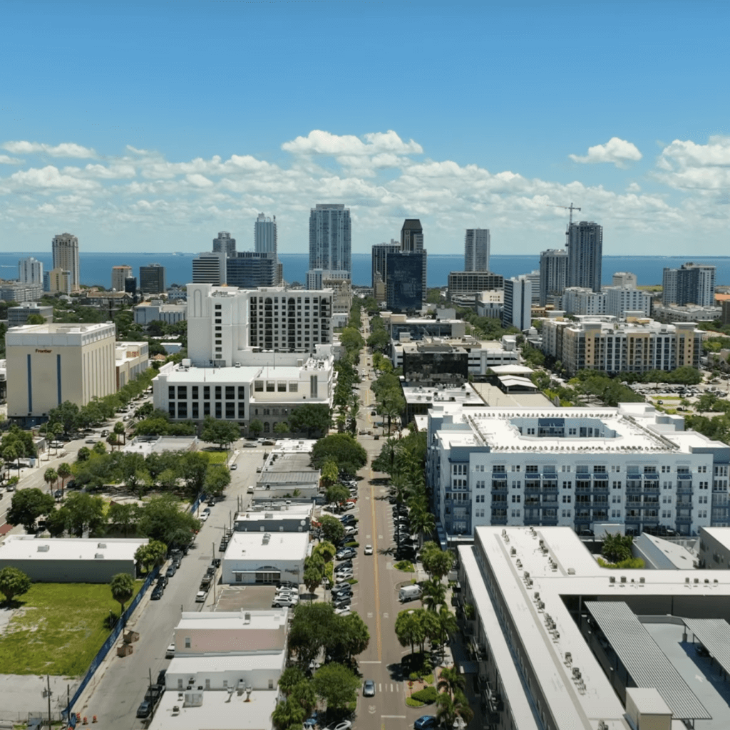 St. Petersburg aerial view