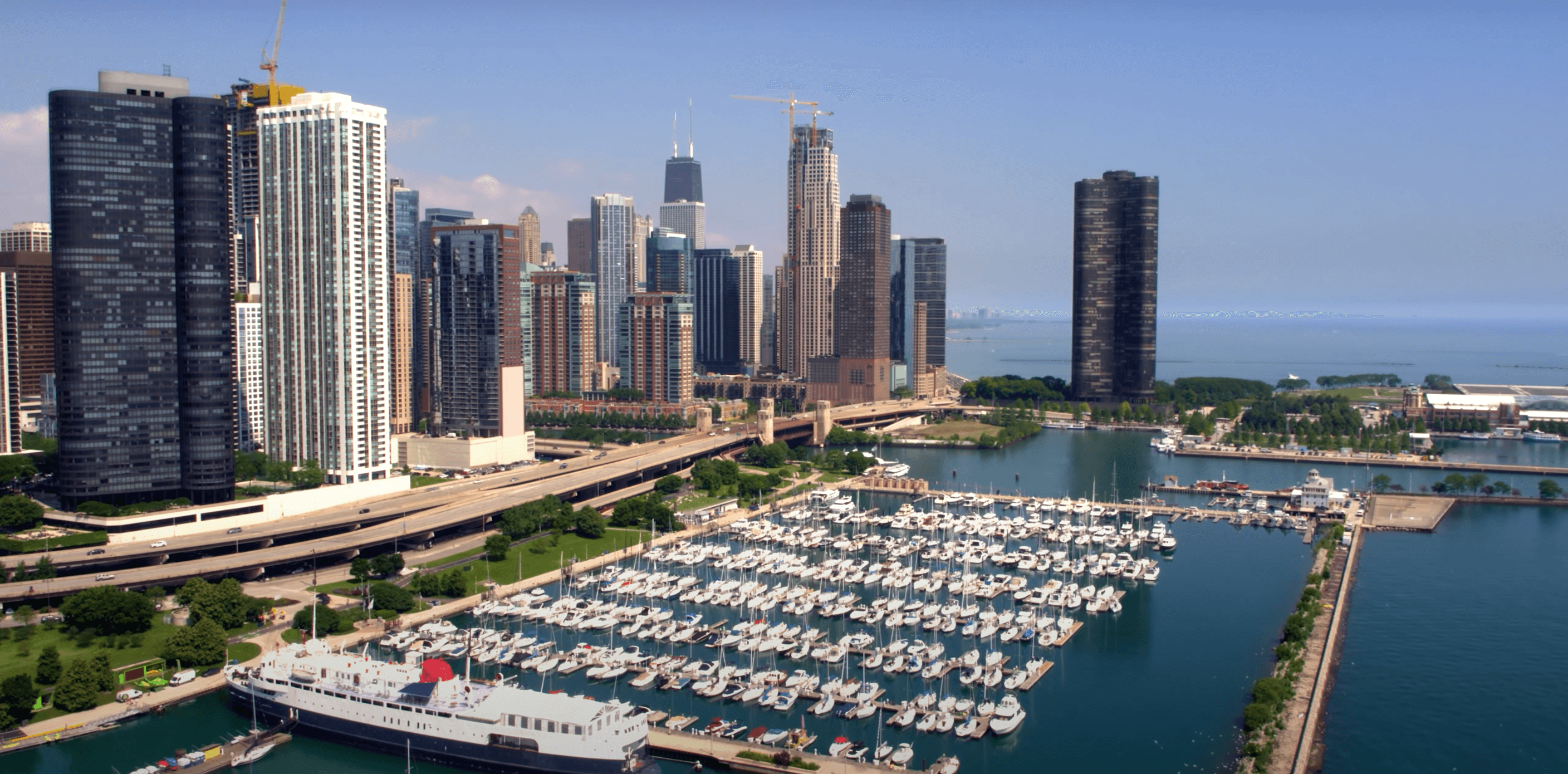 Chicago aerial view