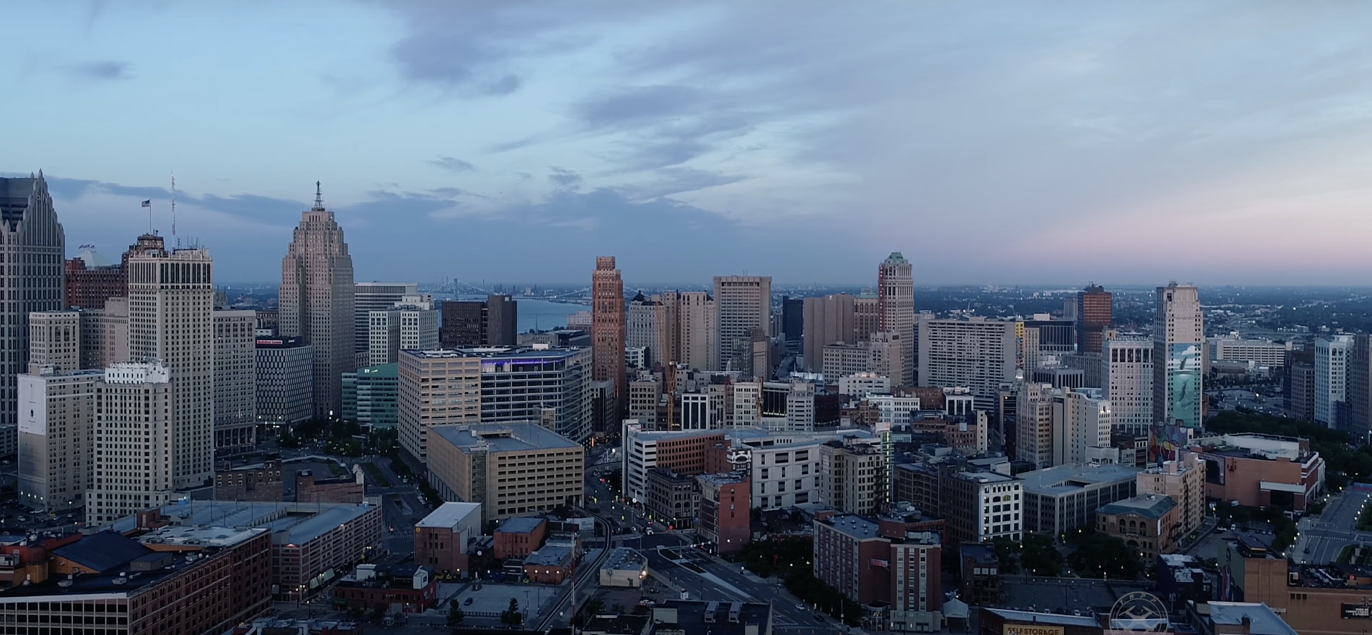 Detroit aerial view