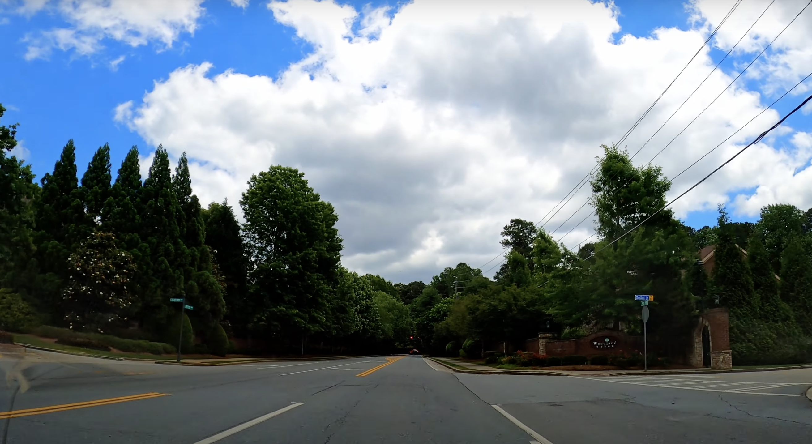 driving through Dunwoody