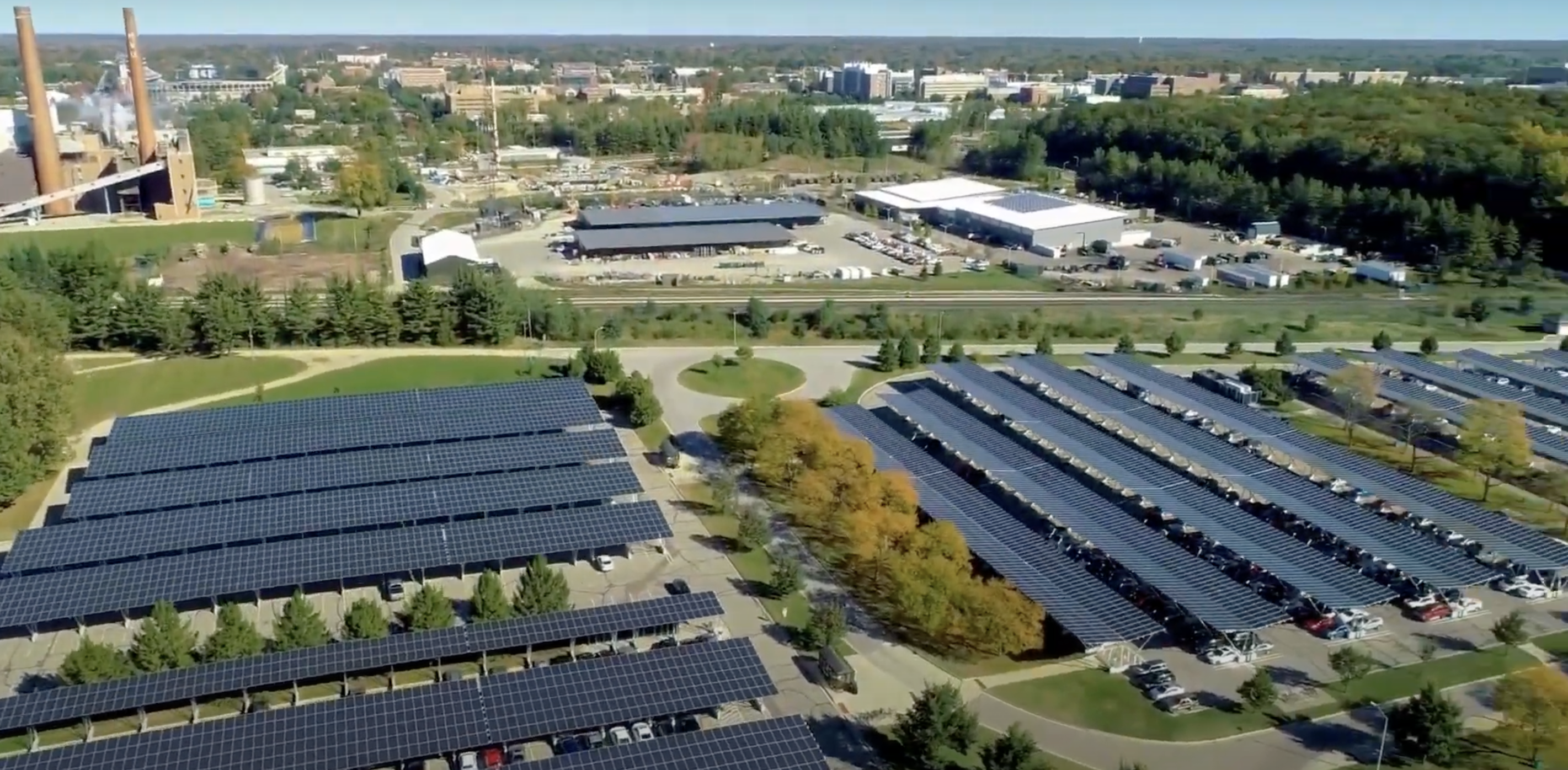 East Lansing aerial view 