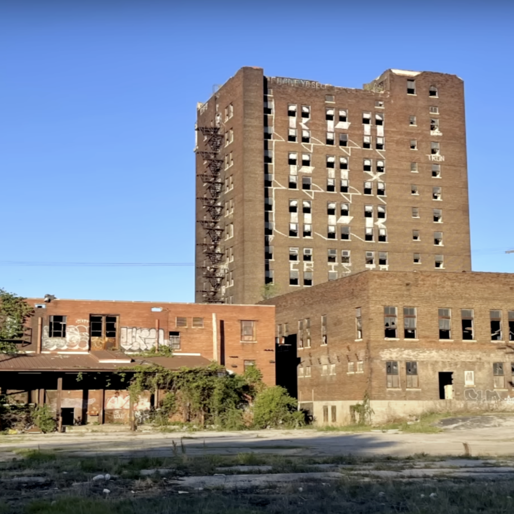 East St. Louis road view 