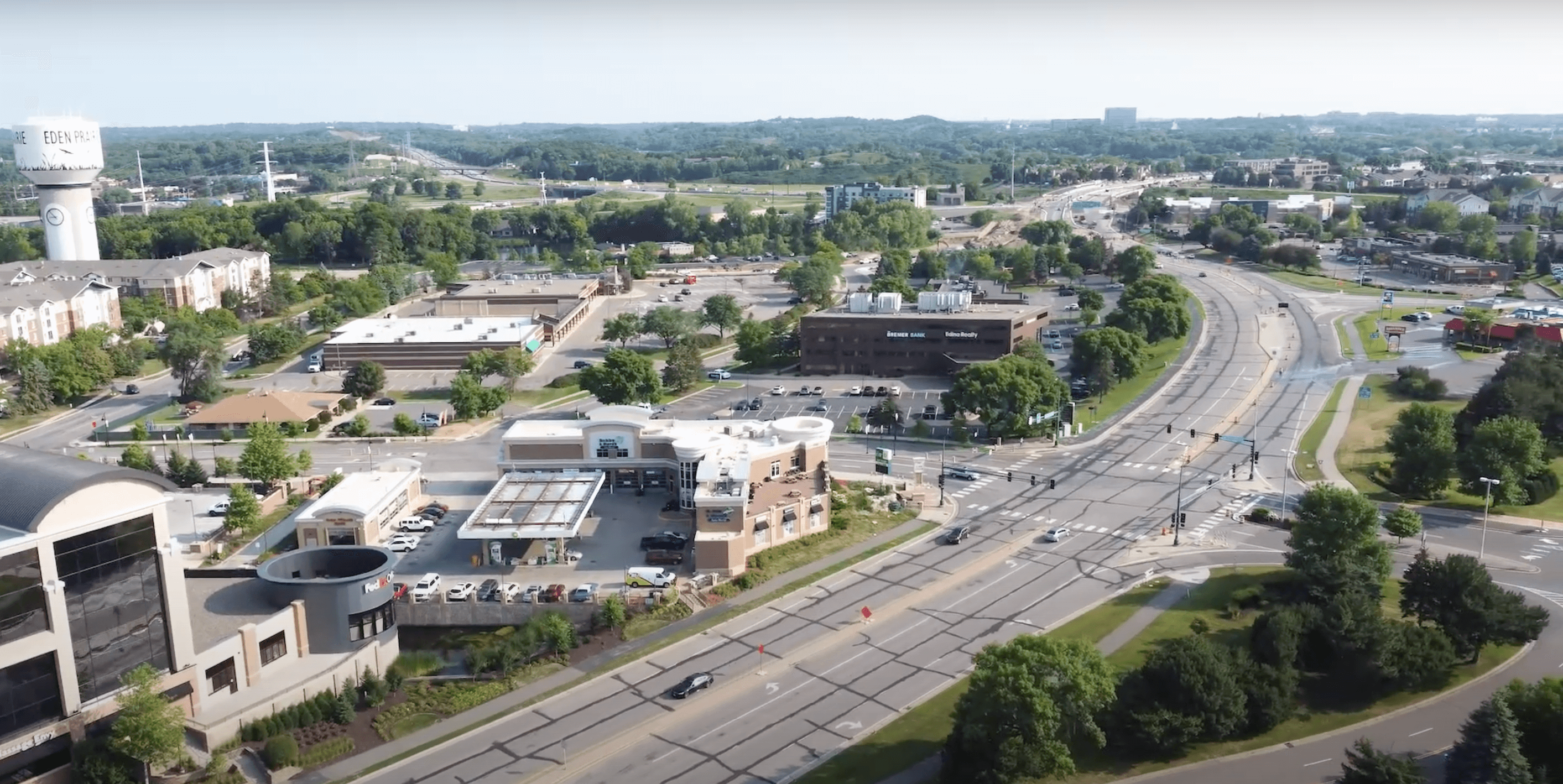 aerial view of Eden Prairie