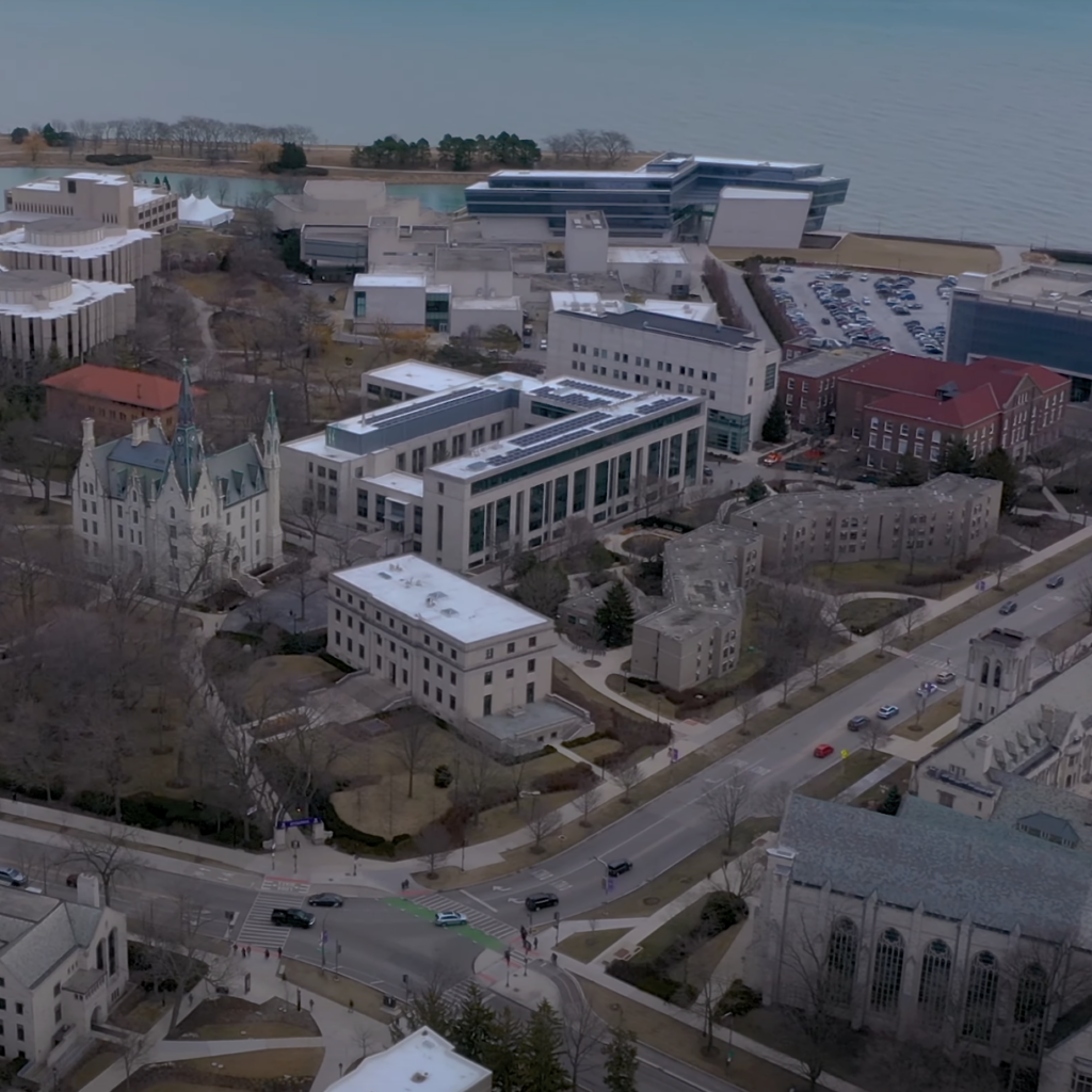 Evanston aerial view