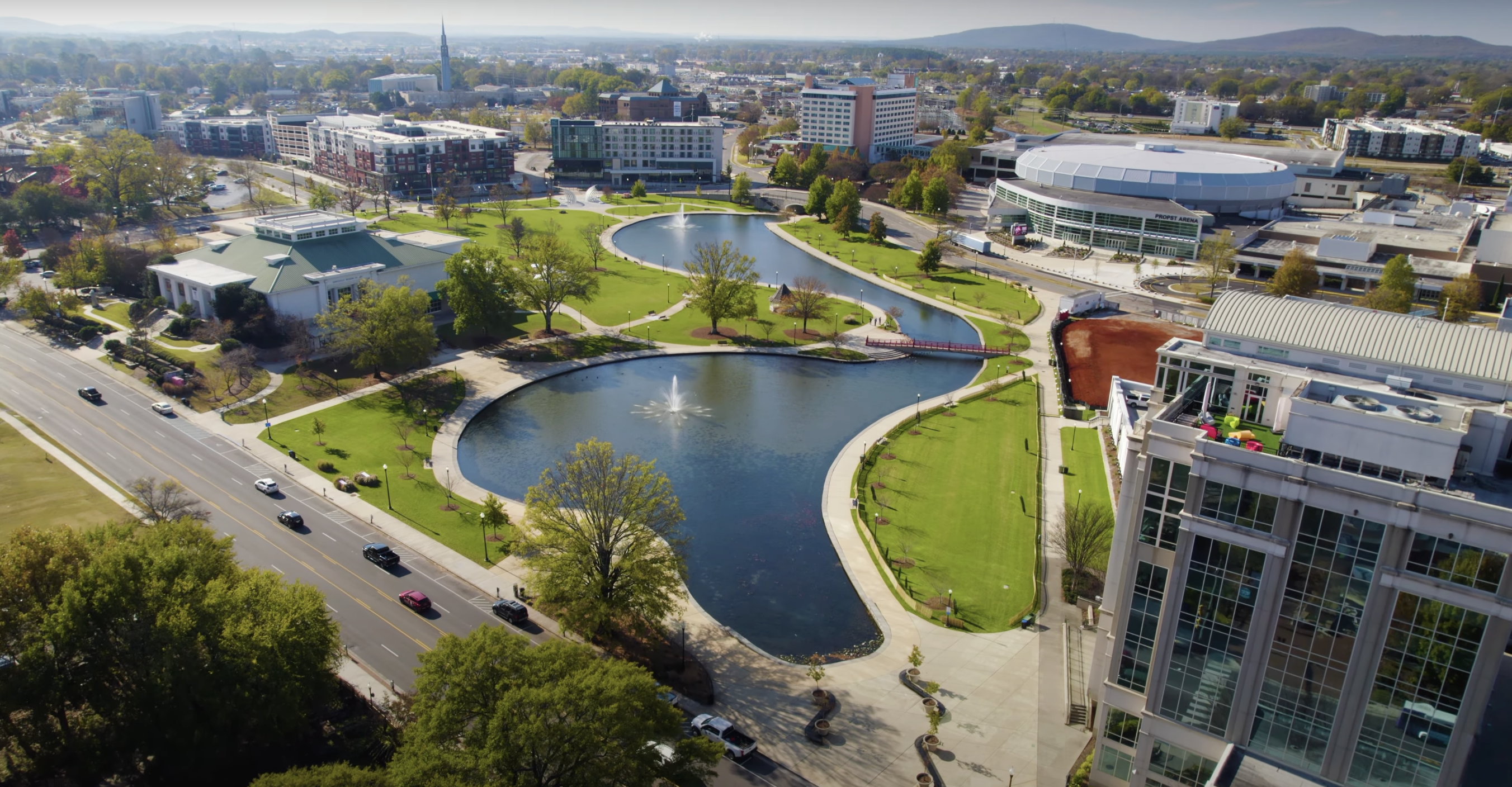 Huntsville aerial view