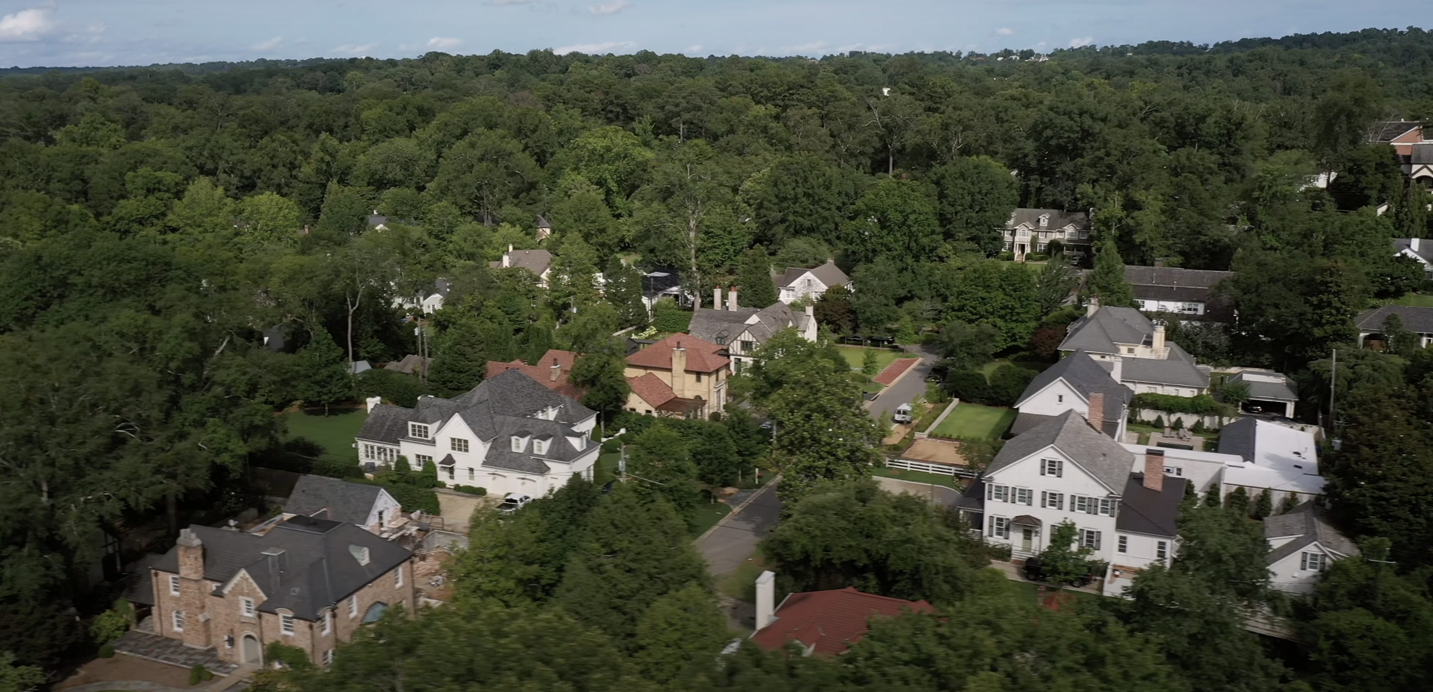 Mountain Brook aerial view 