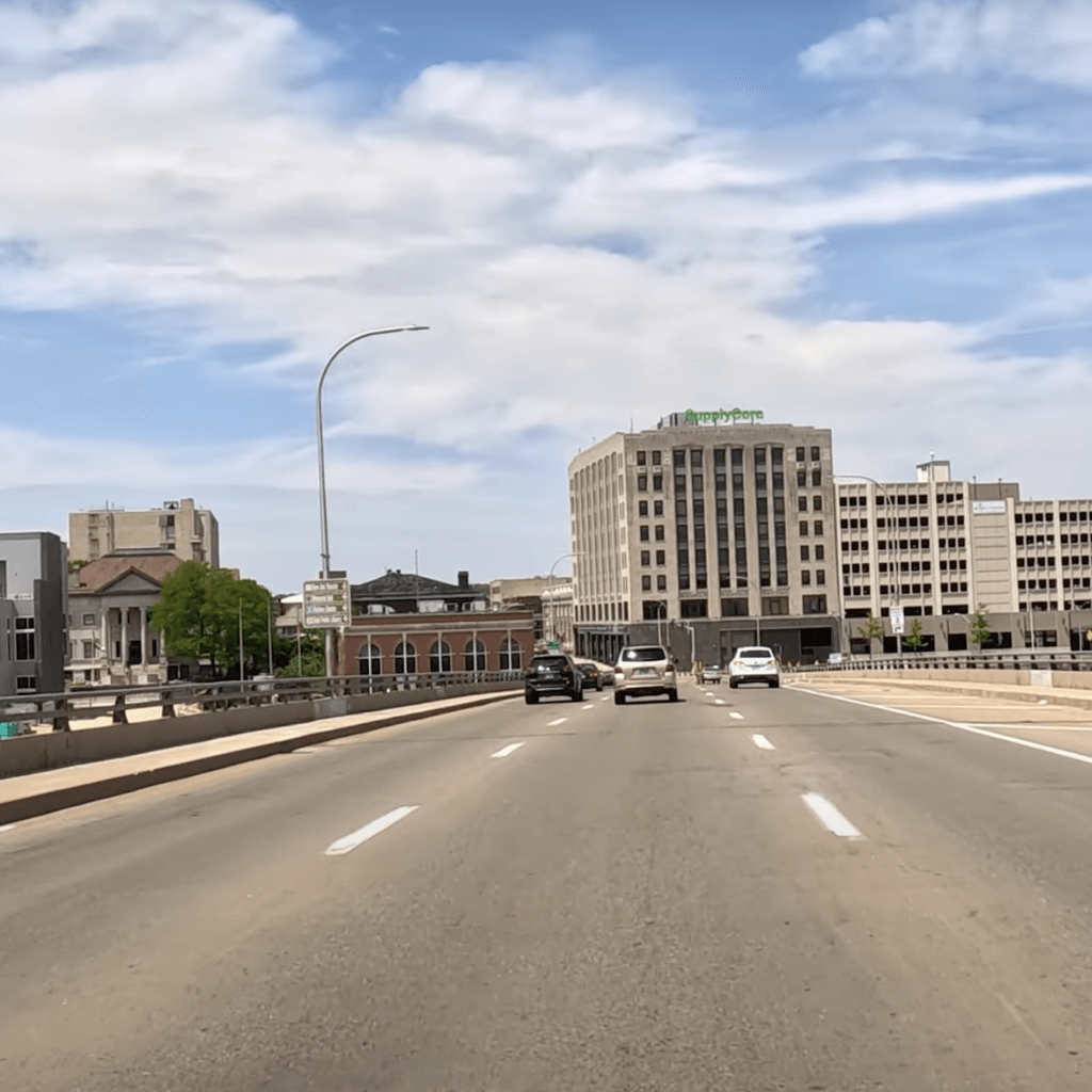 Driving Around Downtown Rockford, Illinois