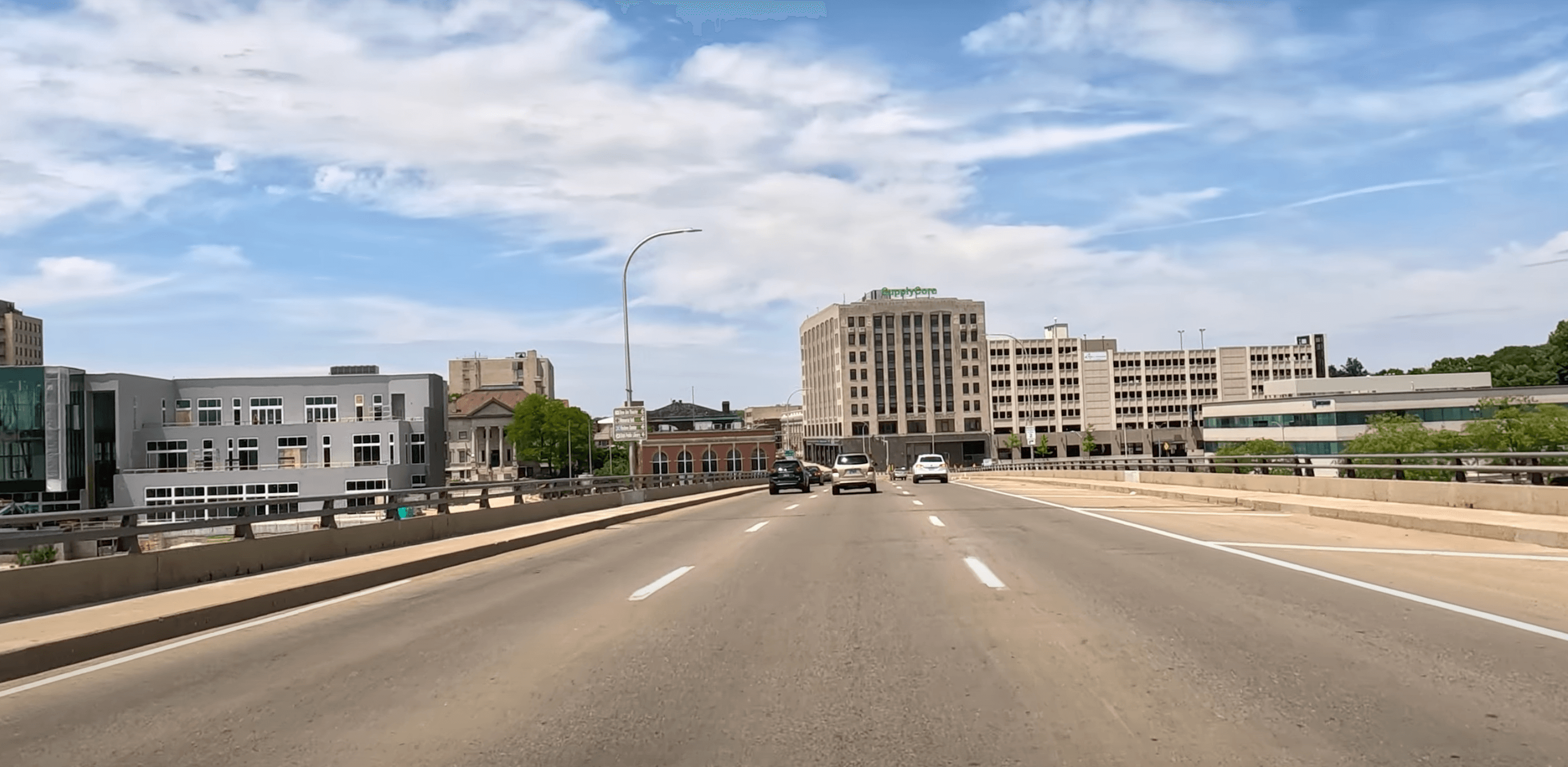 Driving Around Downtown Rockford, Illinois