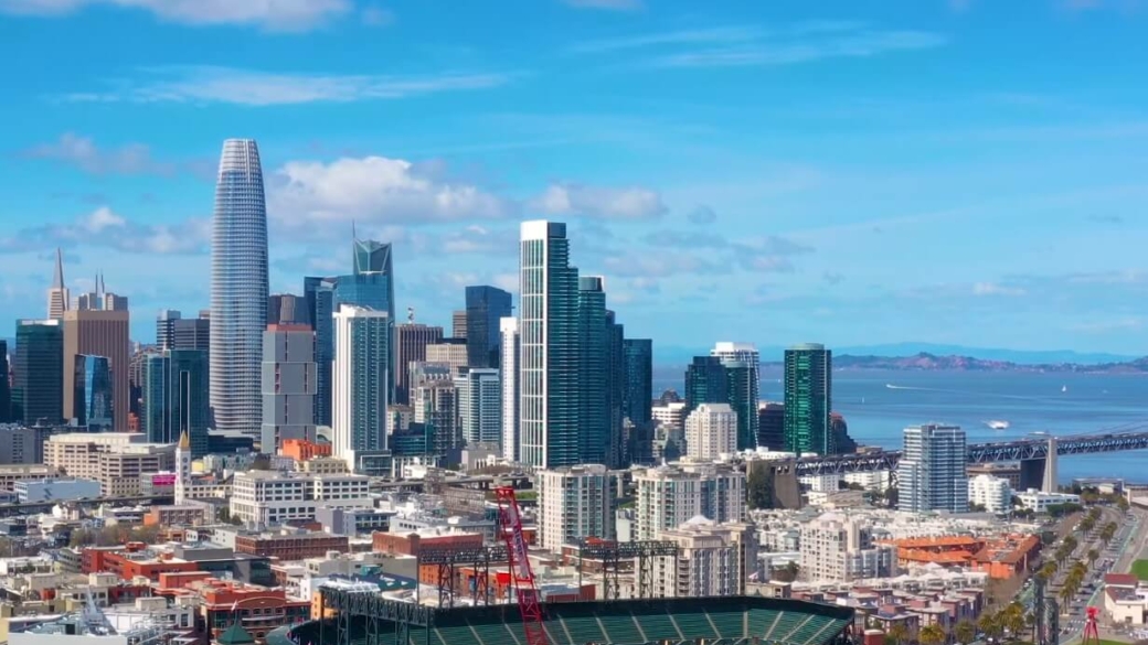 aerial view of San Francisco California