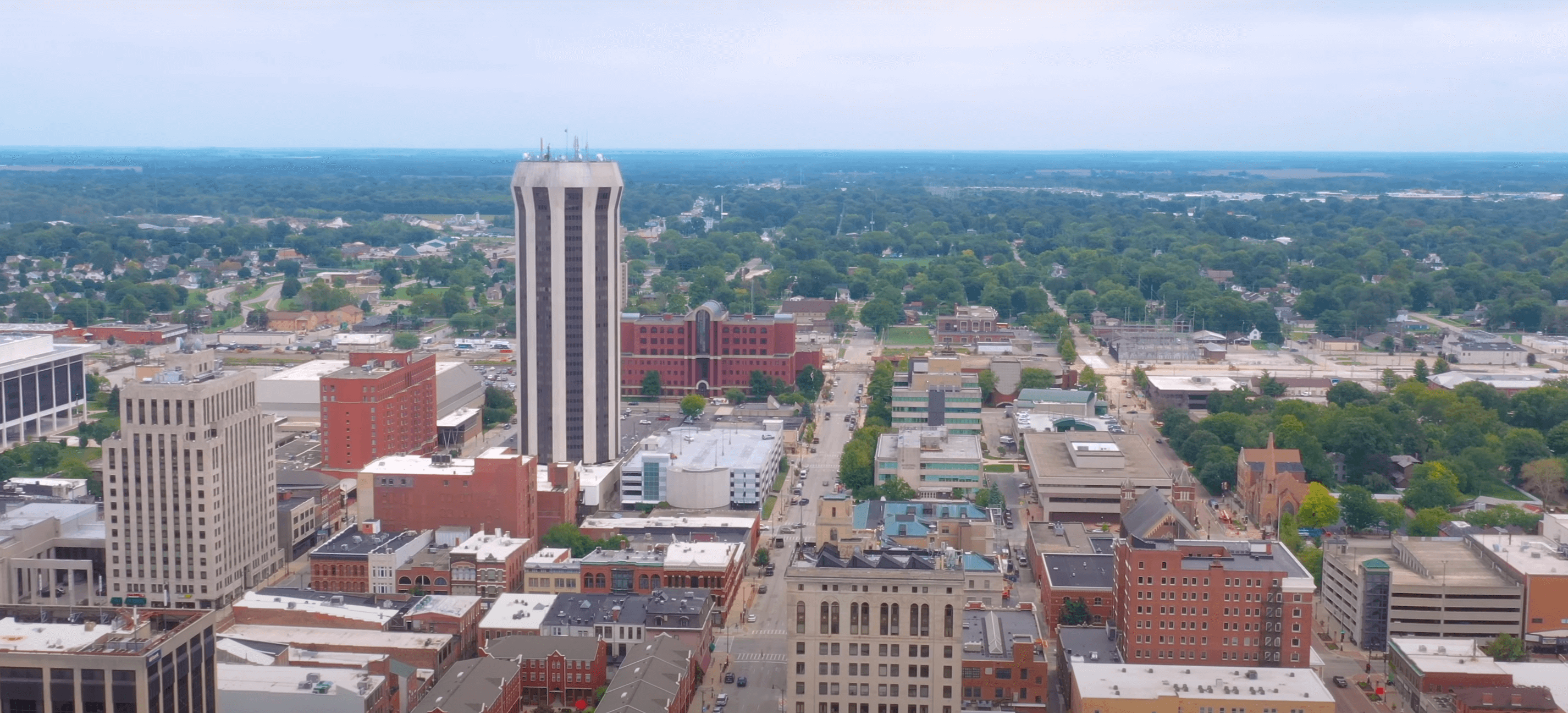 Springfield aerial view