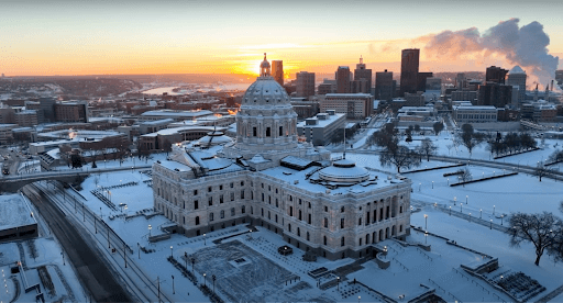 St Paul Minnesota in the winter