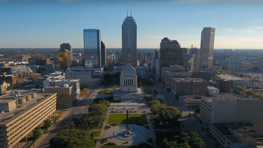 Indiana aerial view