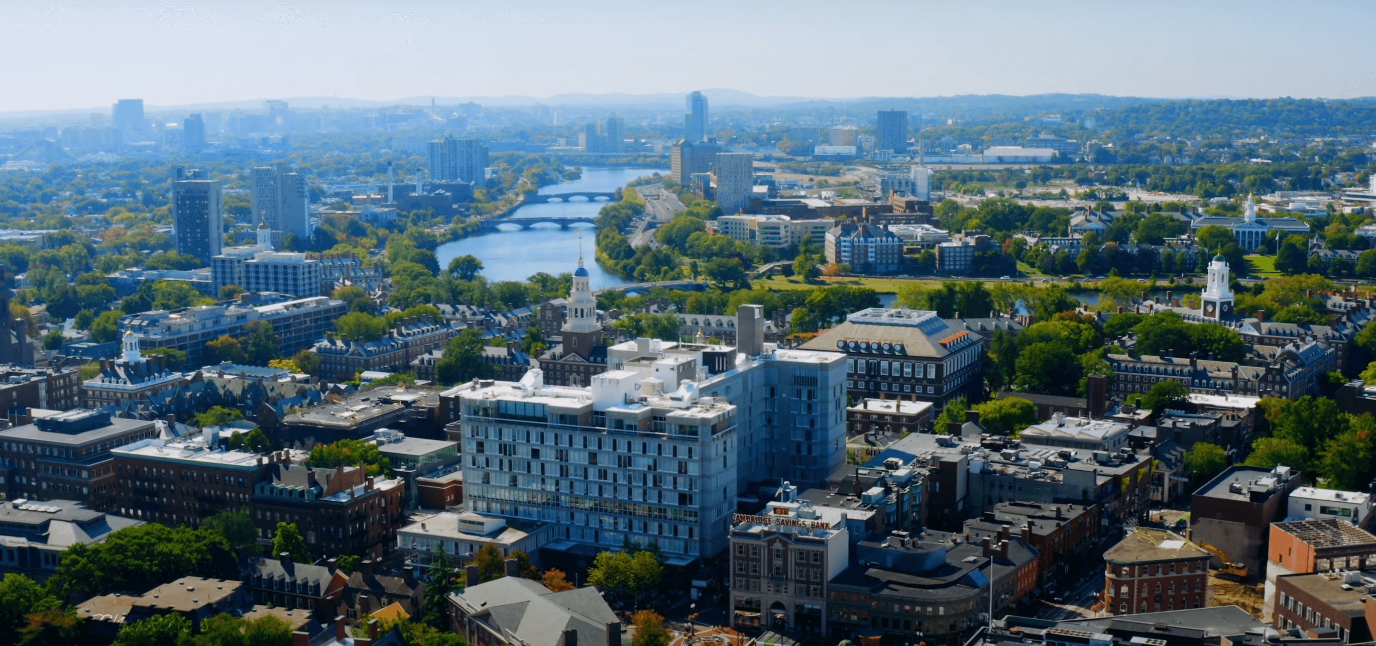 Cambridge aerial view