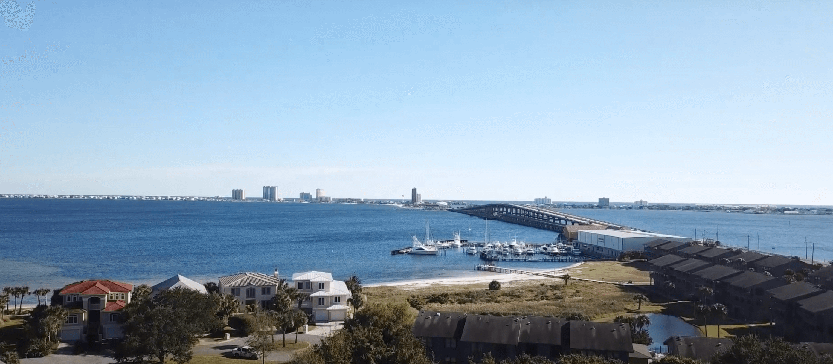 Gulf Breeze aerial view