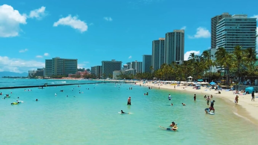 Beach in Honolulu, Hawaii