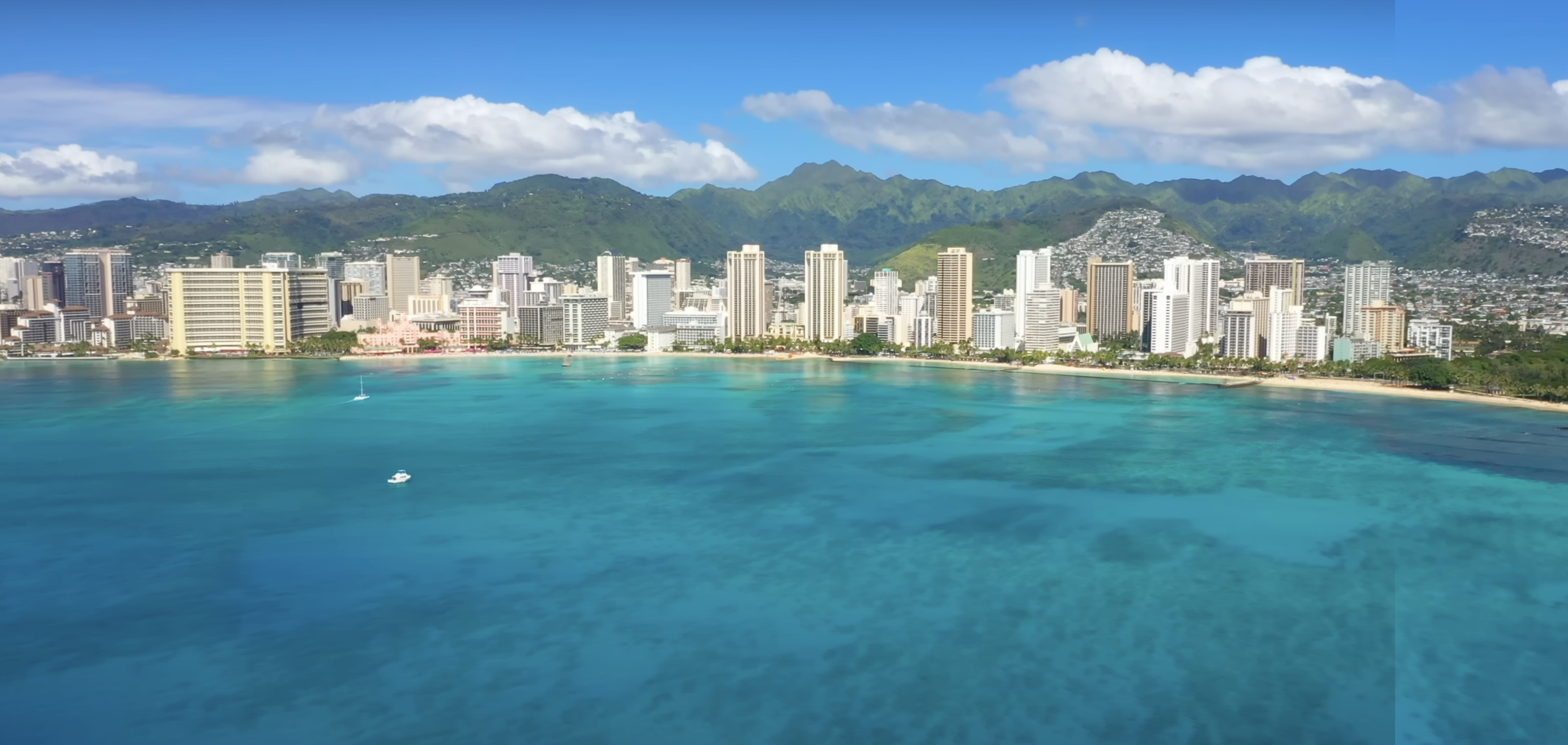 Honolulu, Oahu aerial view