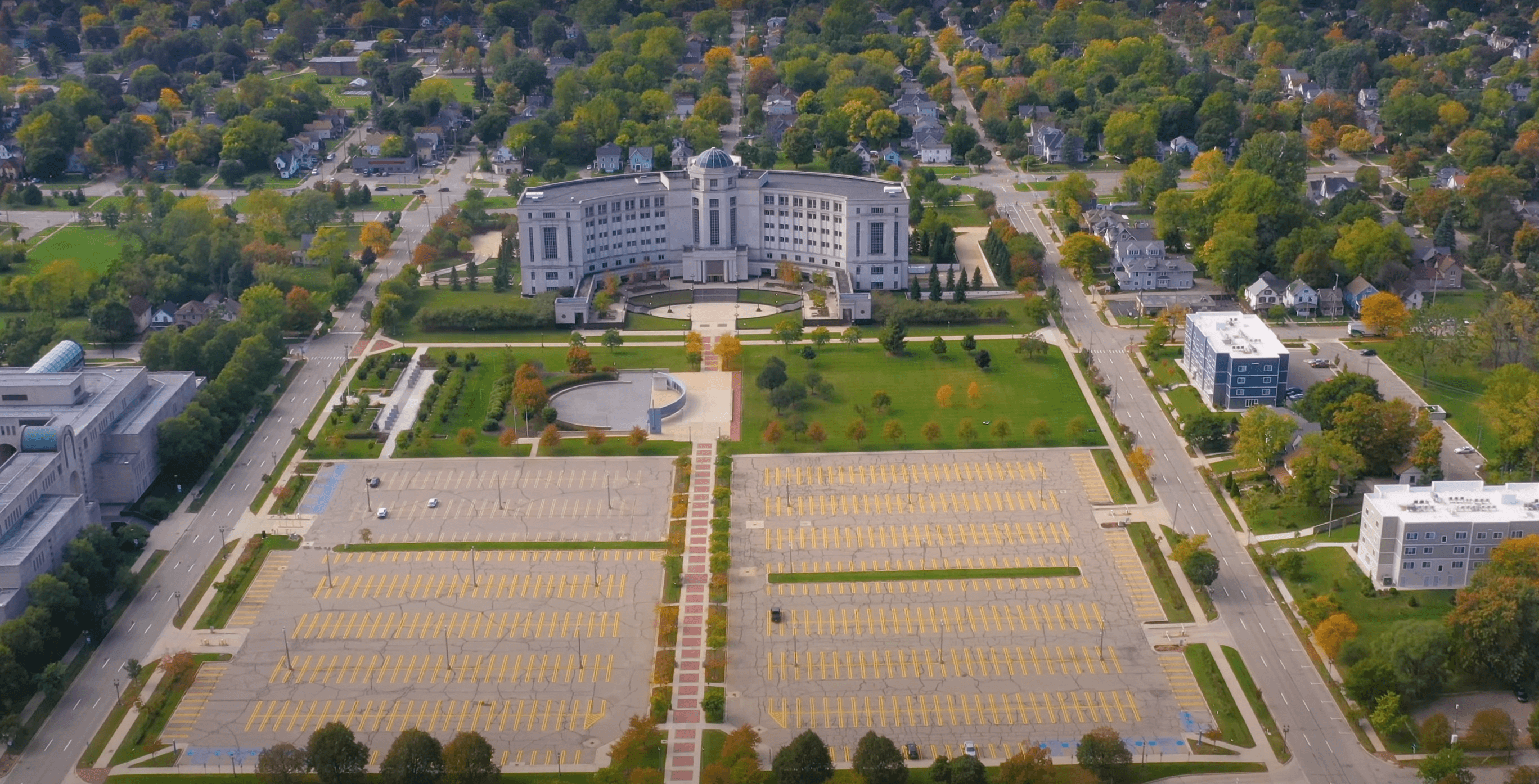 aerial view of Lansing