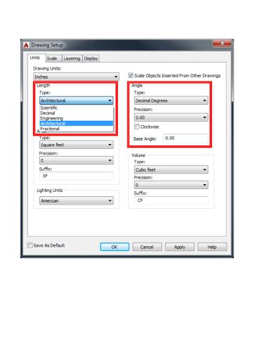 Measurement Units Autocad Picture