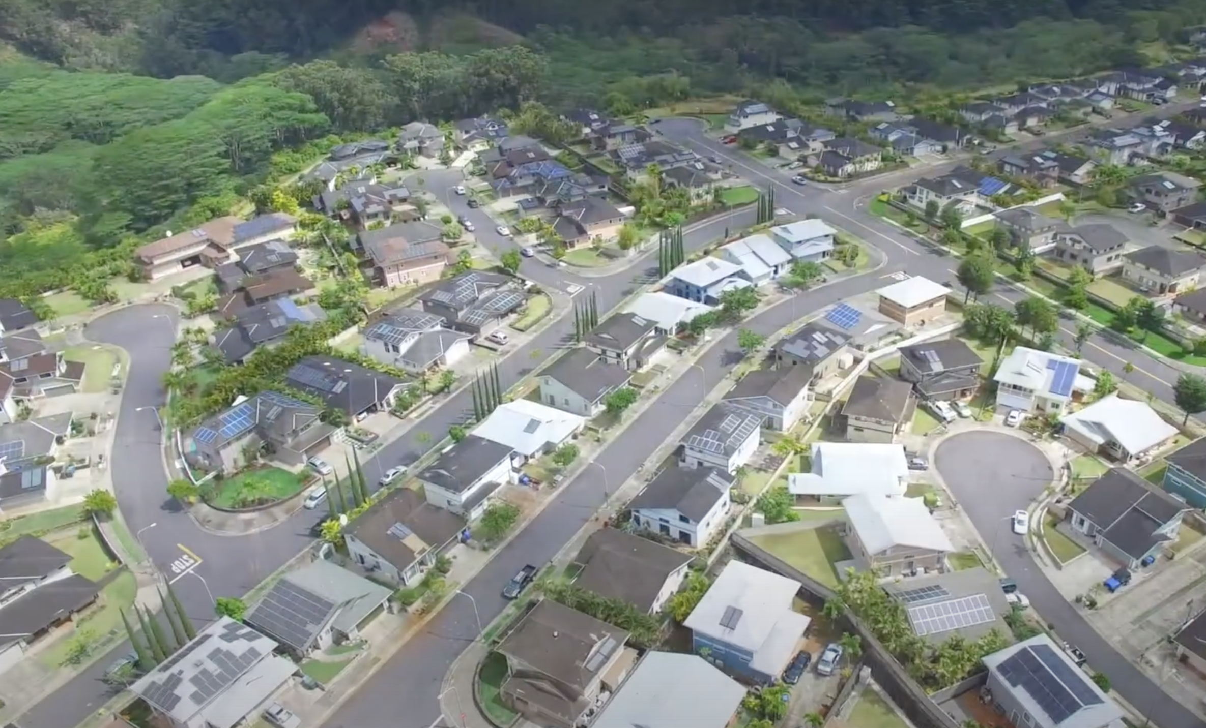 aerial tour of Mililani