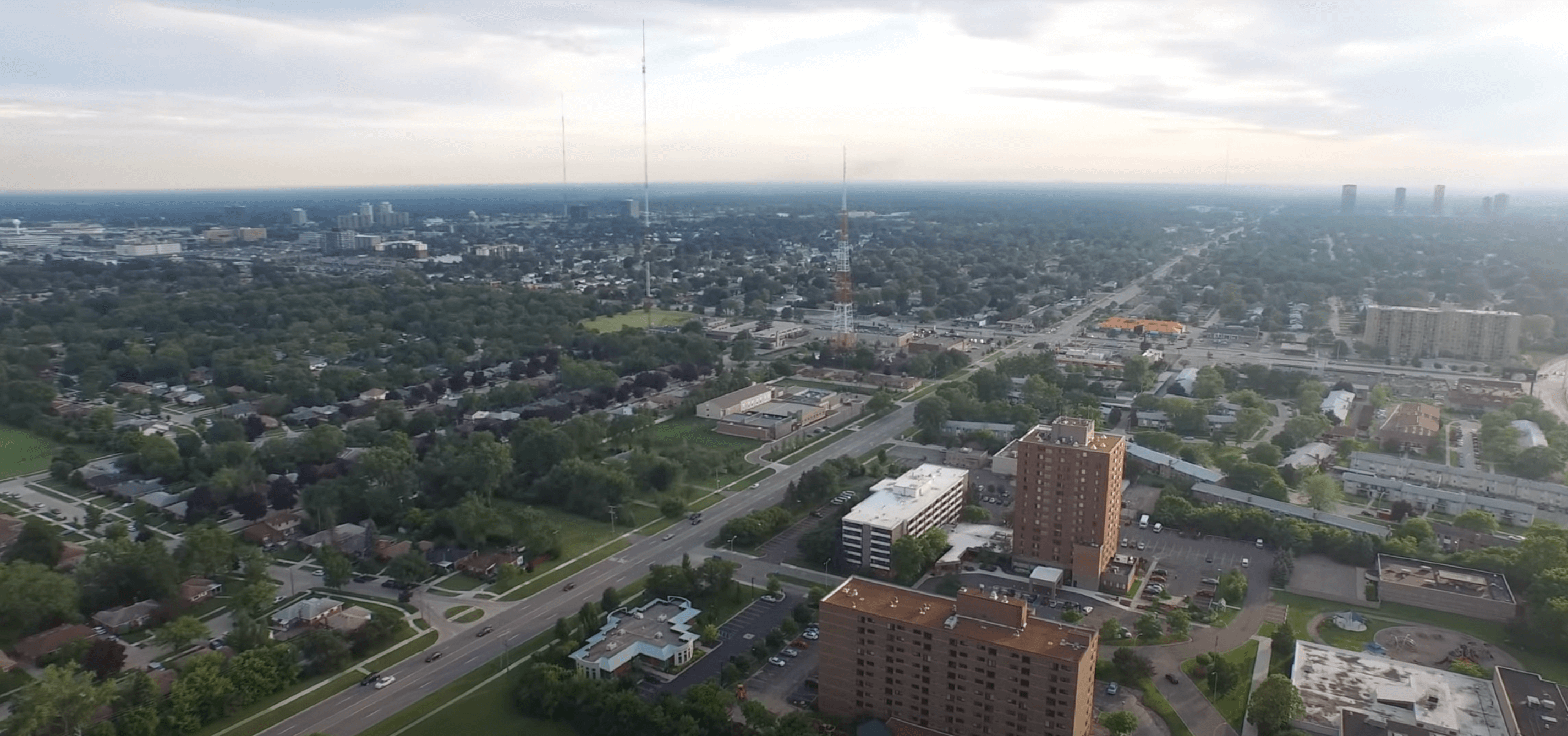 aerial view of Oak Park