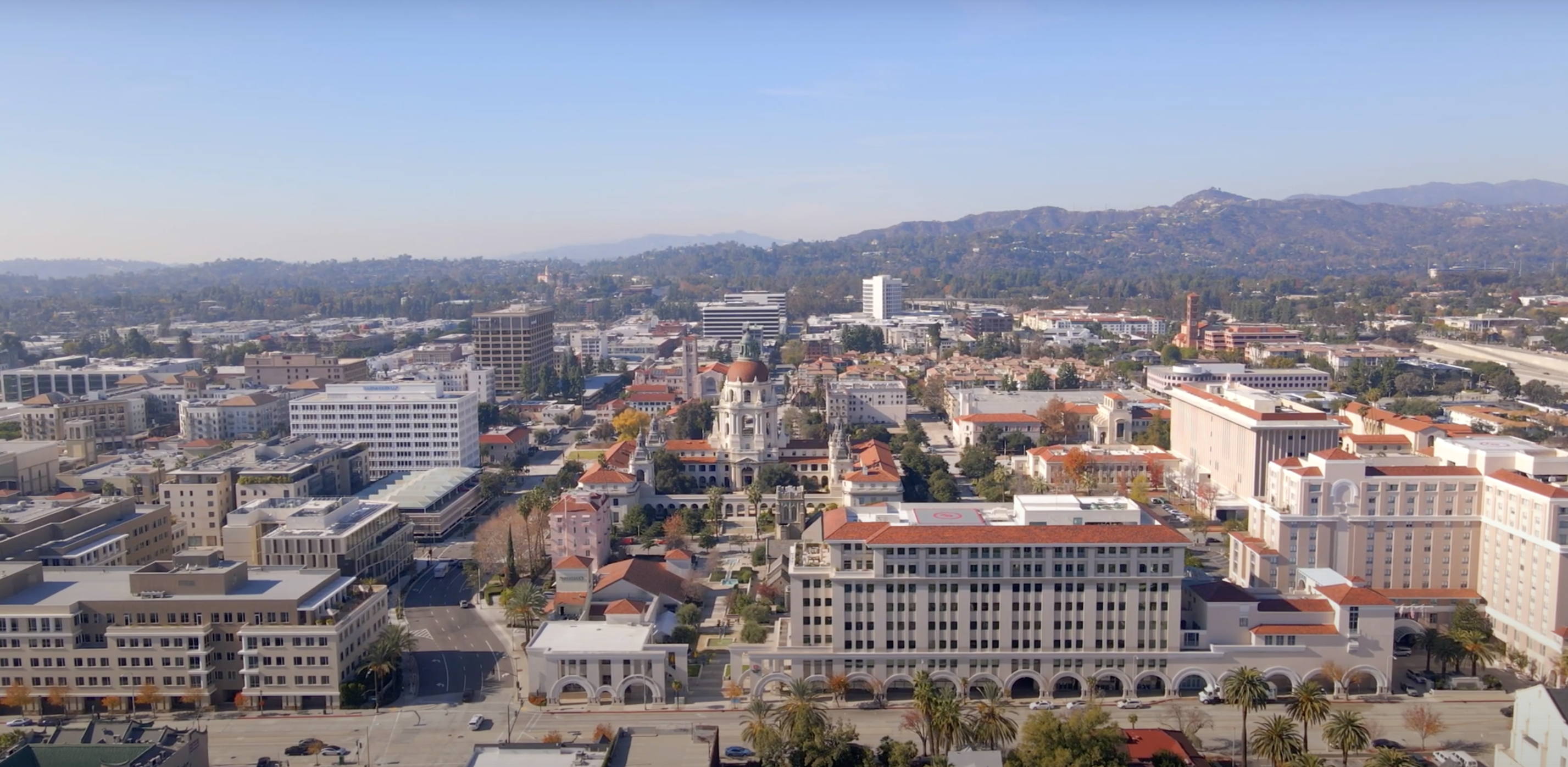 Pasadena aerial view